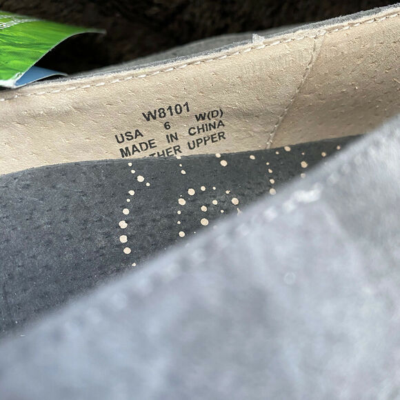 NEW Propet Gray Quilted Suede Tassel Flats Size 6 W WIDE Shoes Loafers Slip Ons - Picture 7 of 8